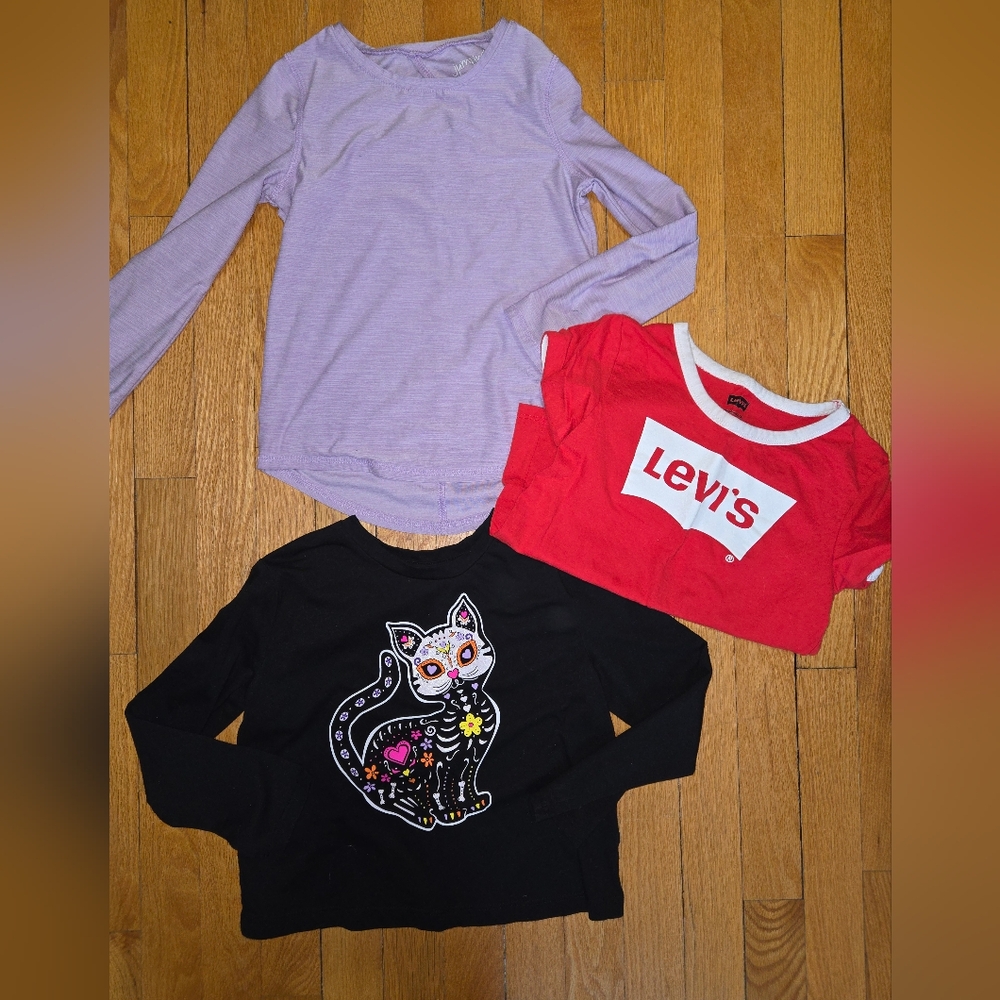 Levi's Red Kids Shirt & Black Cat Top